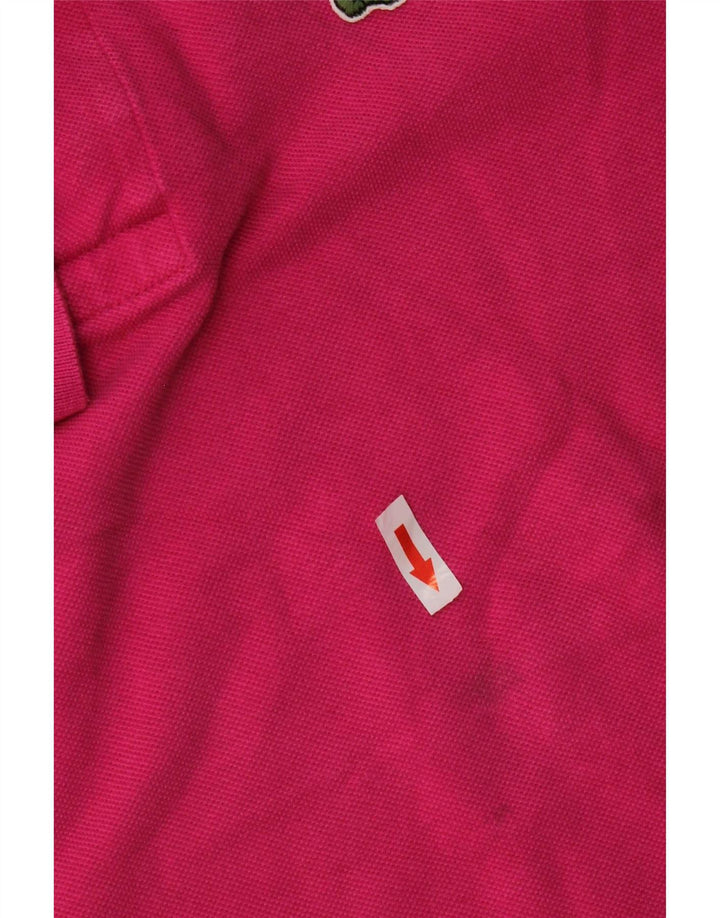 Lacoste herre poloshirt størrelse 4 Medium Pink bomuld
