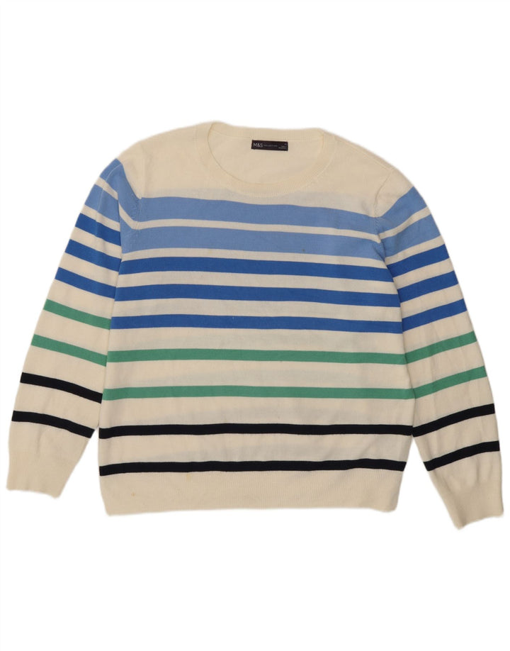 Marks & Spencer Dame sweater med rund hals DK 16 Stor Flerfarvet