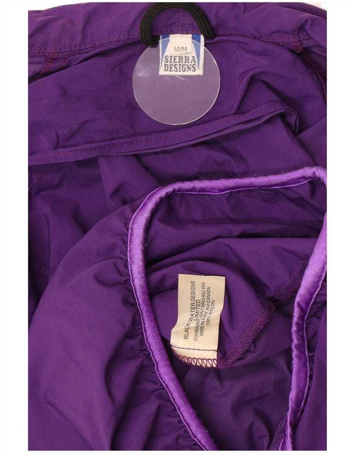 Sierra Designs Dame Hætte Anorak Jakke UK 14 Medium Lilla Nylon