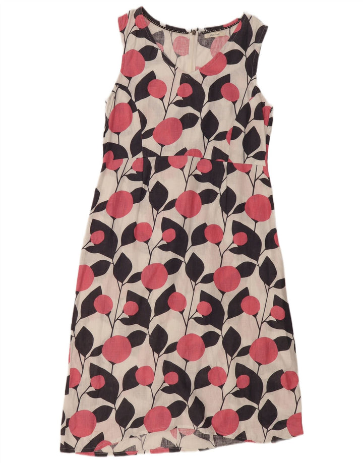 White Stuff Dame Ærmeløs Shift Dress UK 12 Medium White Floral