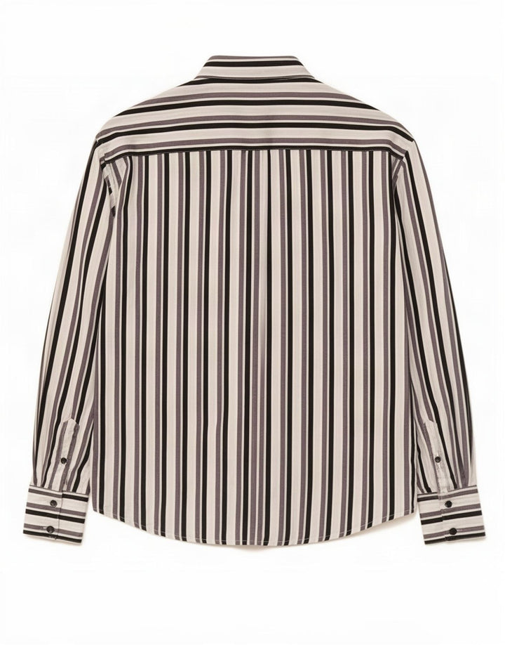 Benetton Dameskjorte UK 14 Medium Flerfarvet Stribet