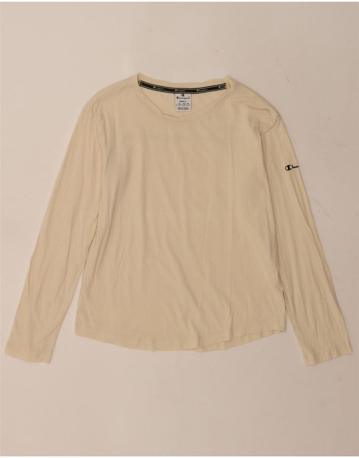 Champion Dame Grafisk Top Langærmet UK 10 Small Off White