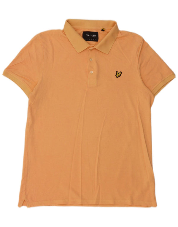 Lyle & Scott herre kortærmet poloshirt XL orange bomuld