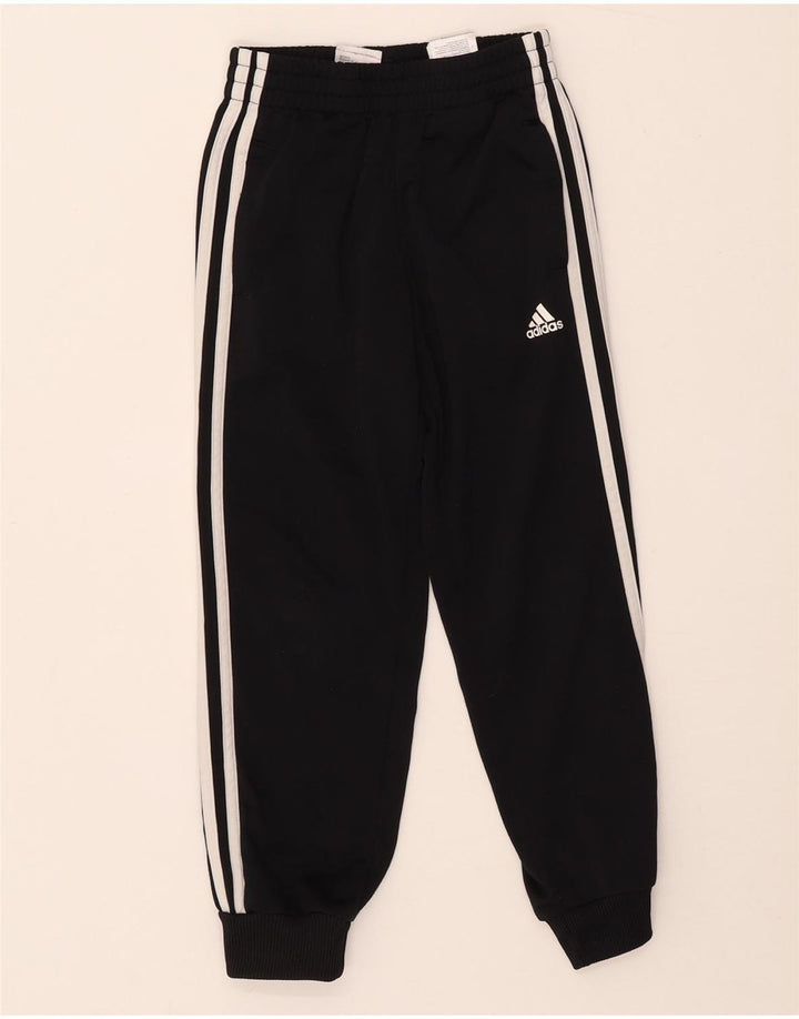 Adidas Drenge Træningsdragt Bukser Joggers 6-7 År Sort Polyester