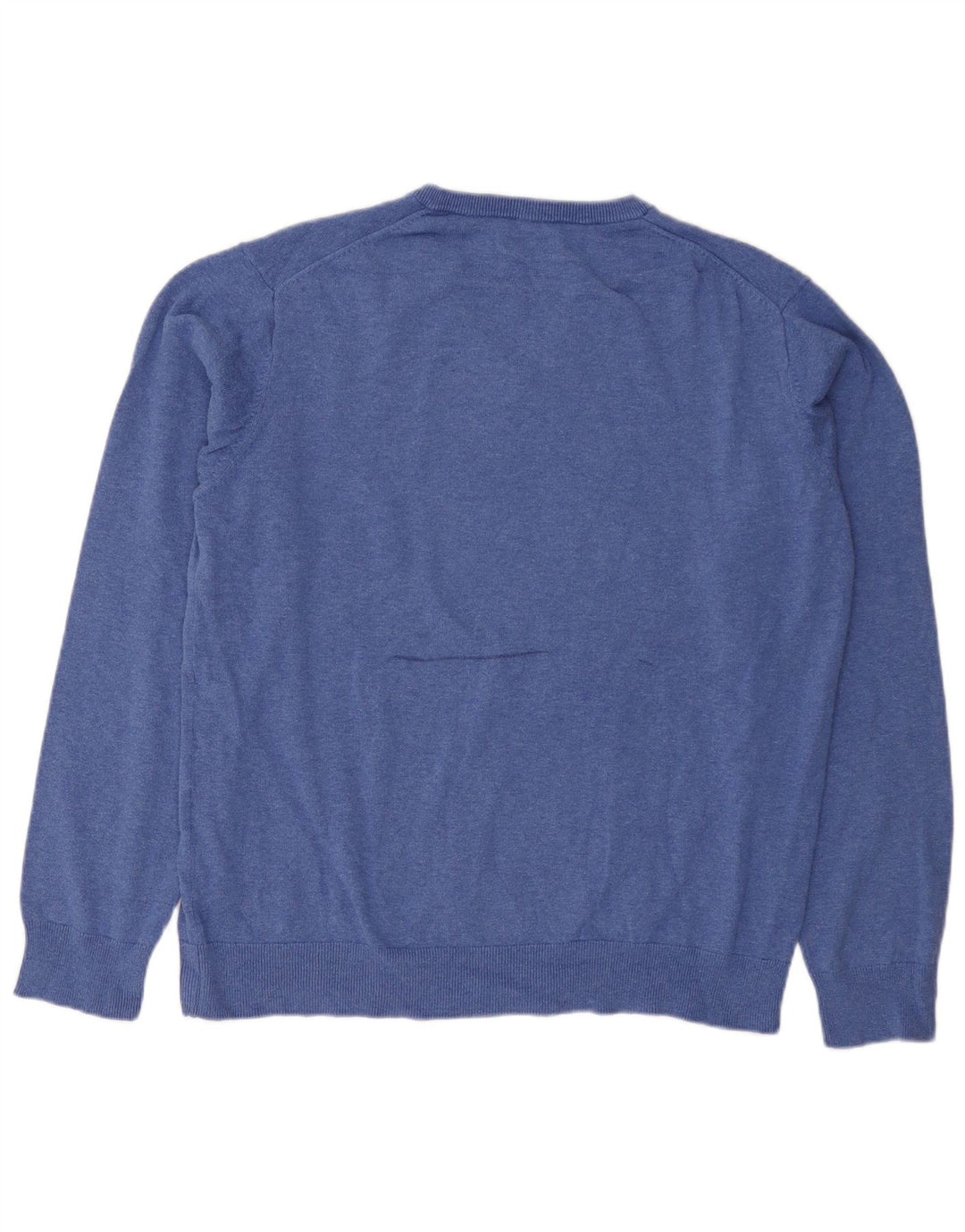 Gant Herre V-hals sweater XL Blå Bomuld