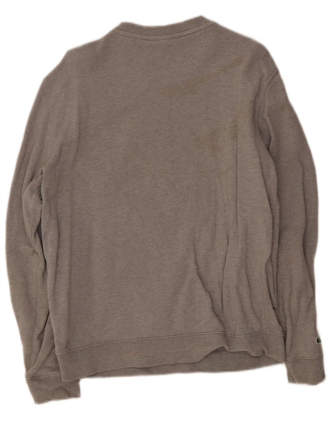 Lacoste Herre Grafisk Sweatshirt Jumper Størrelse 5 Stor Grå Bomuld