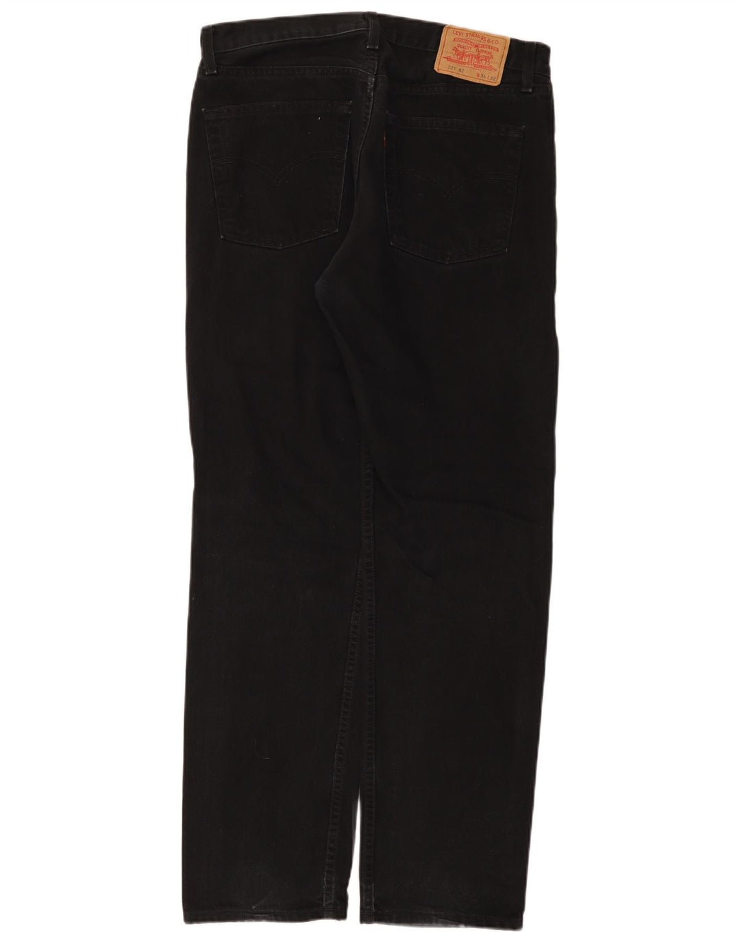Levi's Herre 521 tilspidsede jeans W34 L32 sort bomuld