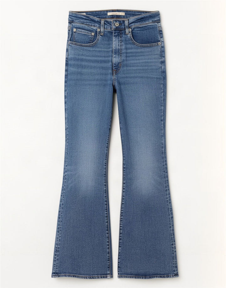 Levi's Dame 726 Flared Jeans W30 L30 Blå Bomuld