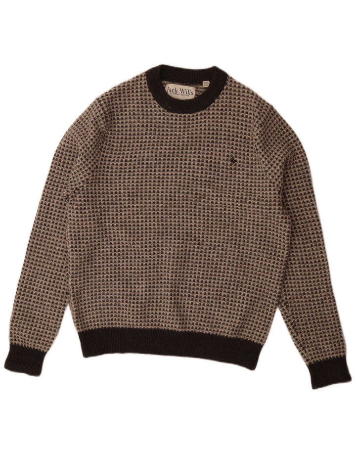 Jack Wills Herre Crew Neck Jumper Sweater XL Grå Flecked Wool
