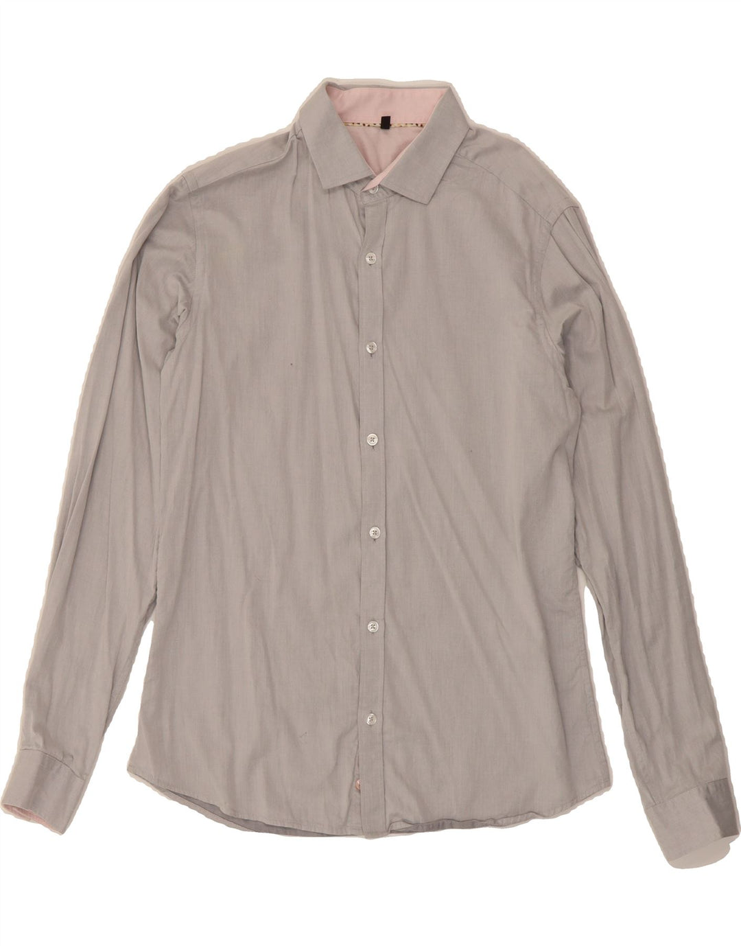BENETTON Mens Shirt Small Grey Vintage Benetton and Second-Hand Benetton from Messina Hembry 