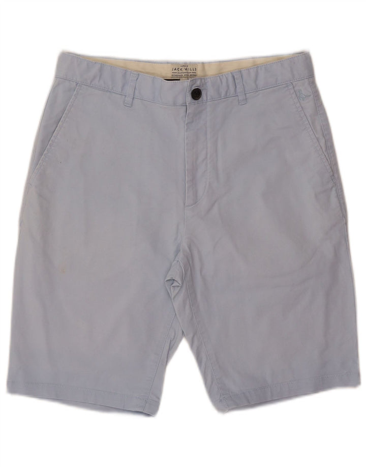JACK WILLS Chino Shorts til mænd W32 Medium Blue Bomuld