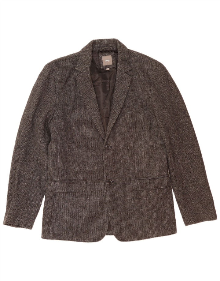 Gap Herre 2 Button Blazer Jacket UK 38 Medium Grey Sildebensuld