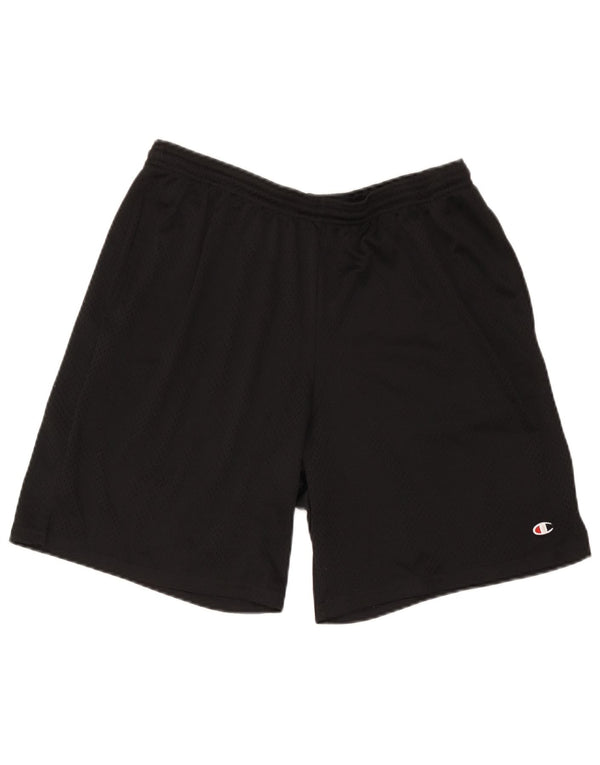 Champion Womens Sports Shorts UK 14 Large Black