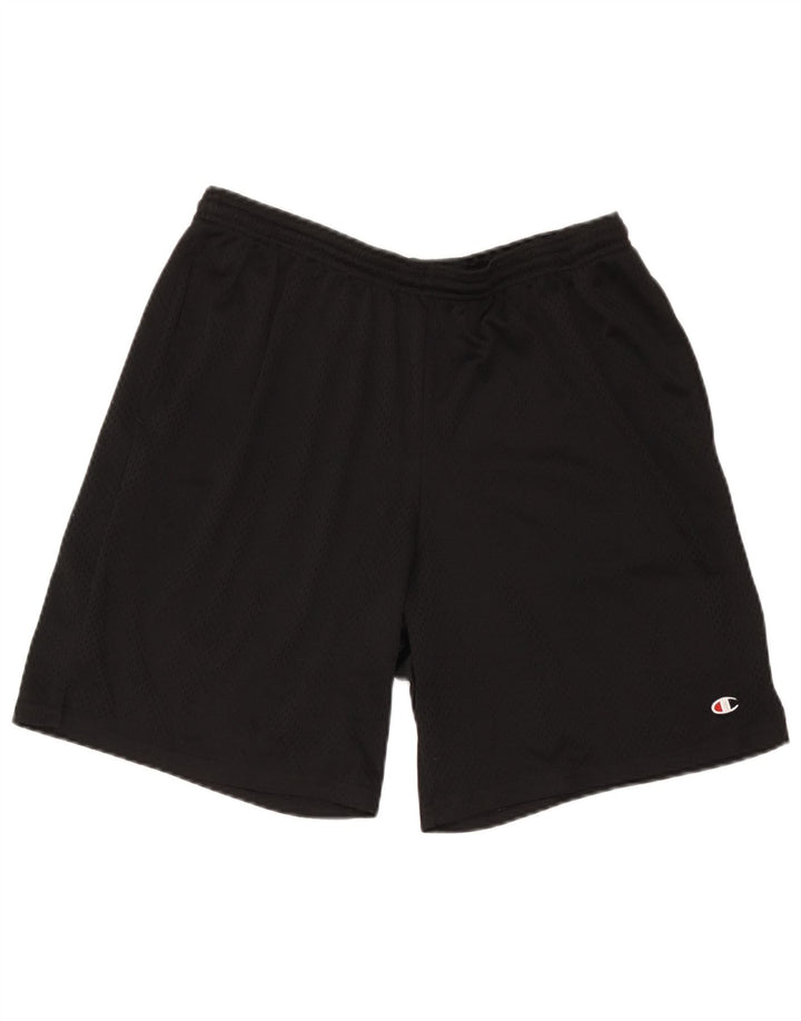 Champion Womens Sports Shorts UK 14 Large Black