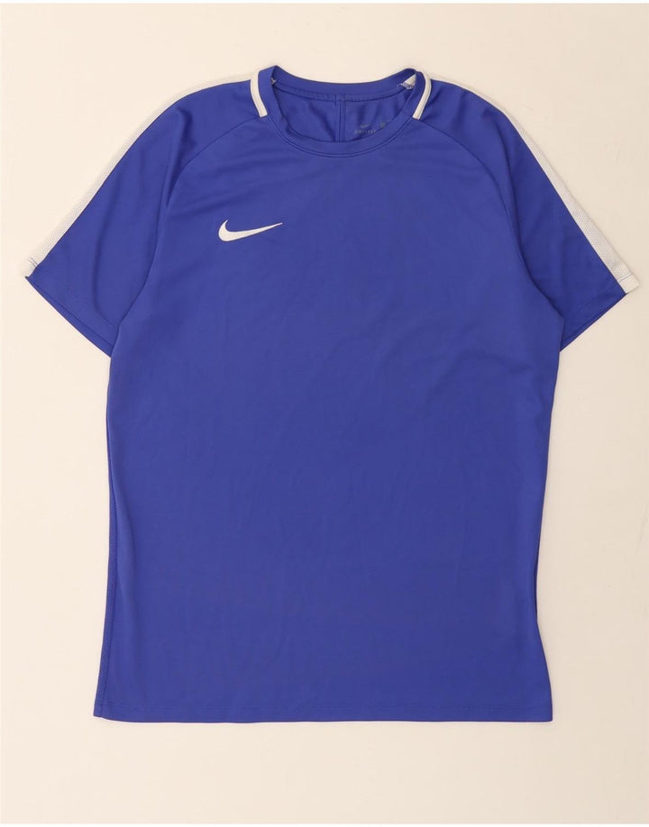Nike Dri Fit T-shirt top til mænd, stor lilla farveblok