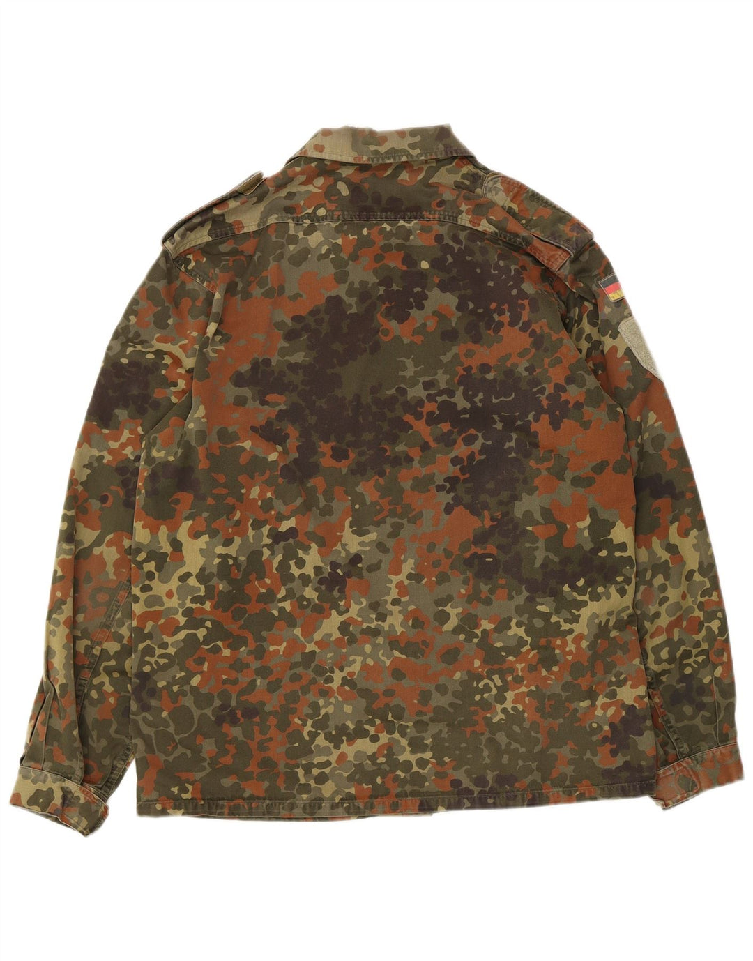 Vintage Herre Military Jacket UK 38 Medium Khaki Camouflage Cotton