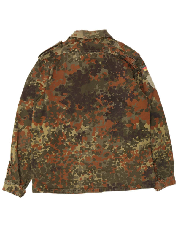 Vintage Herre Military Jacket UK 38 Medium Khaki Camouflage Cotton
