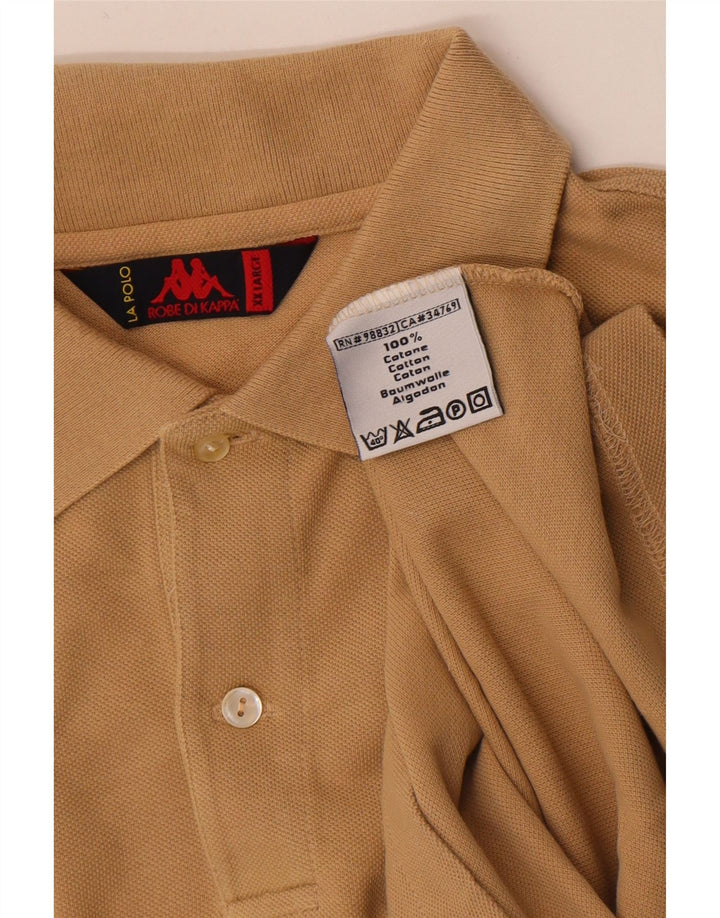 Kappa herre poloshirt 2XL beige bomuld