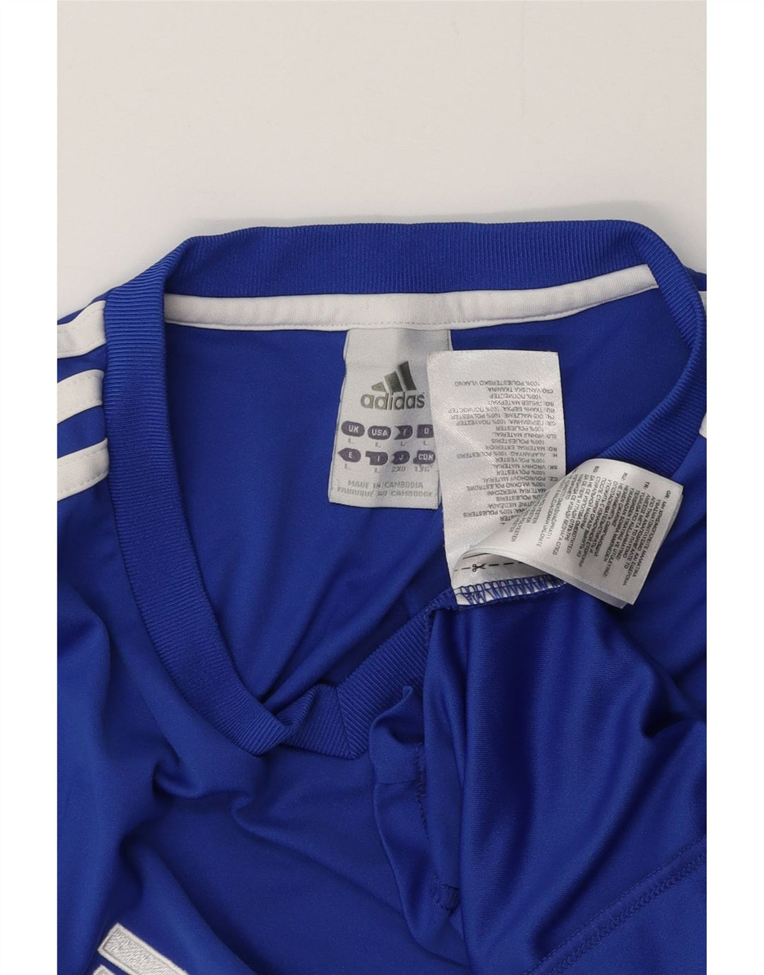 ADIDAS Herre Climalite T-Shirt Top Stor Blå Polyester