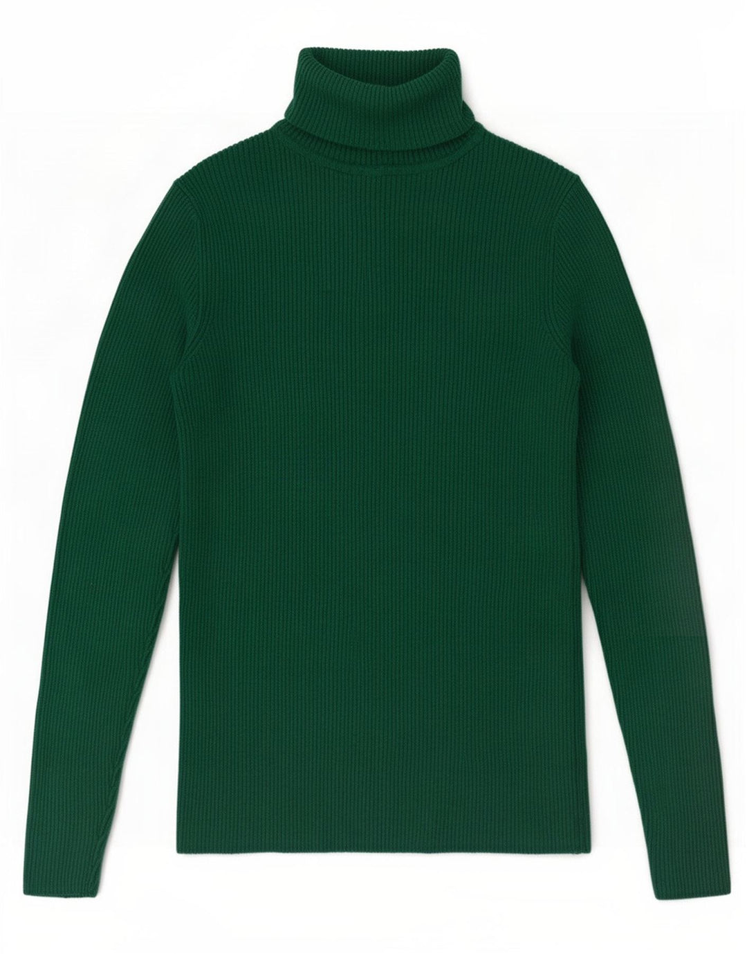 Marks & Spencer Dame Rullehals Sweater UK 10 Small Green Viscose