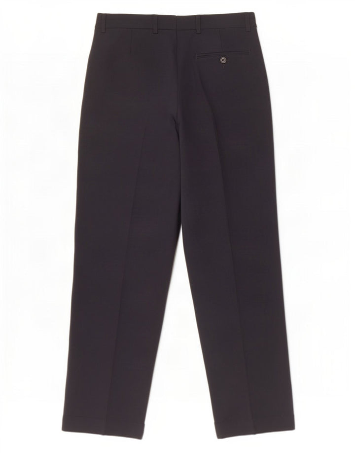 Marks & Spencer Herre Pegged Suit Bukser W30 L29 Navy Blue Polyester