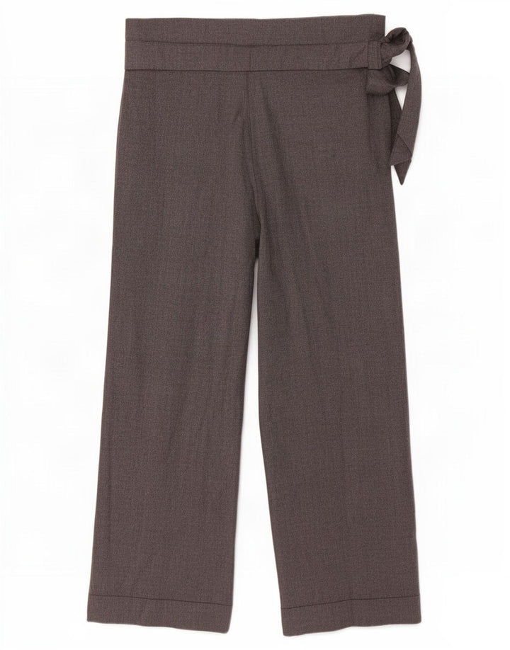 Zara Womens Cropped Trousers Small W26 L23 Grå