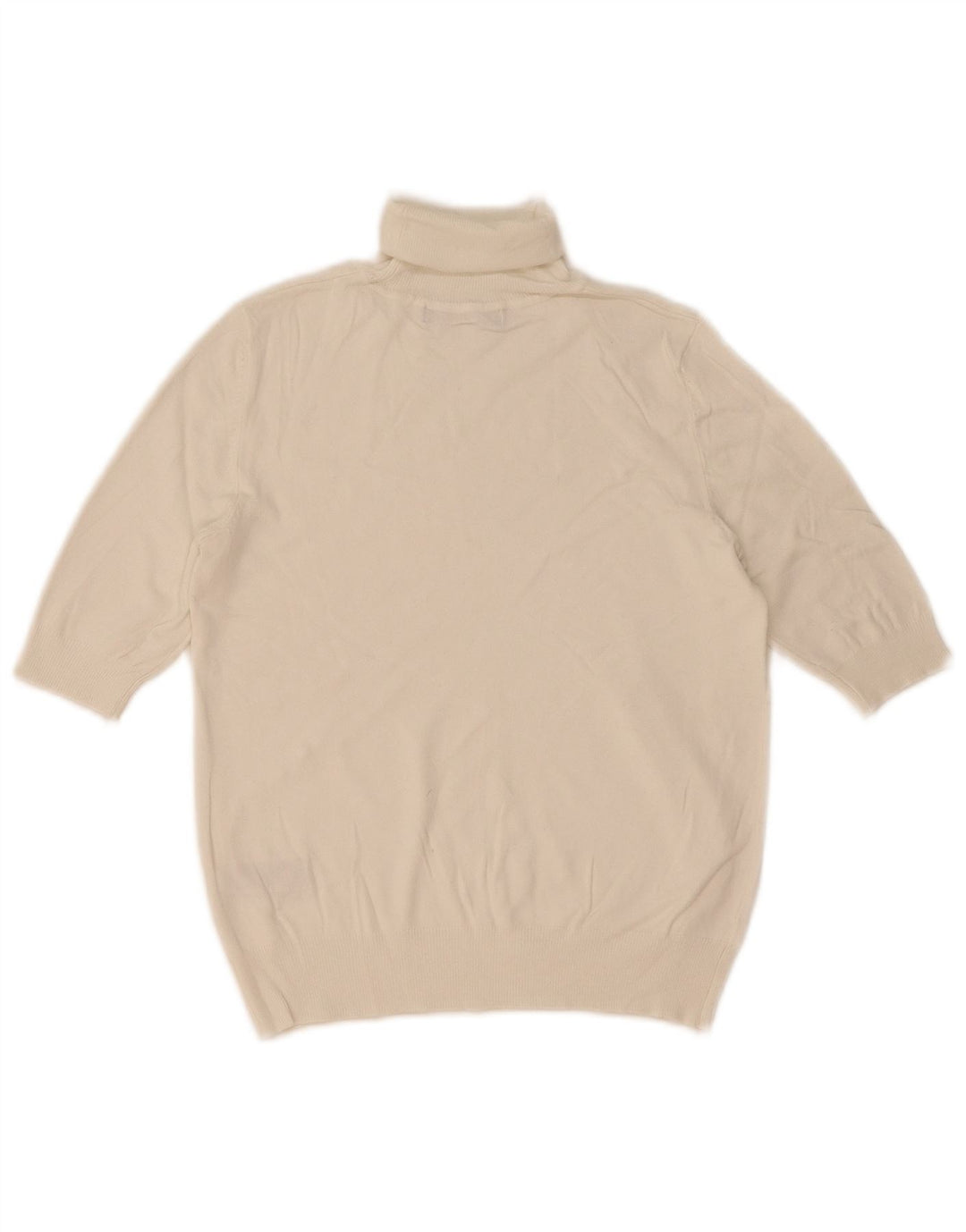 Marks & Spencer Dame Rullehals Sweater UK 8 Small White