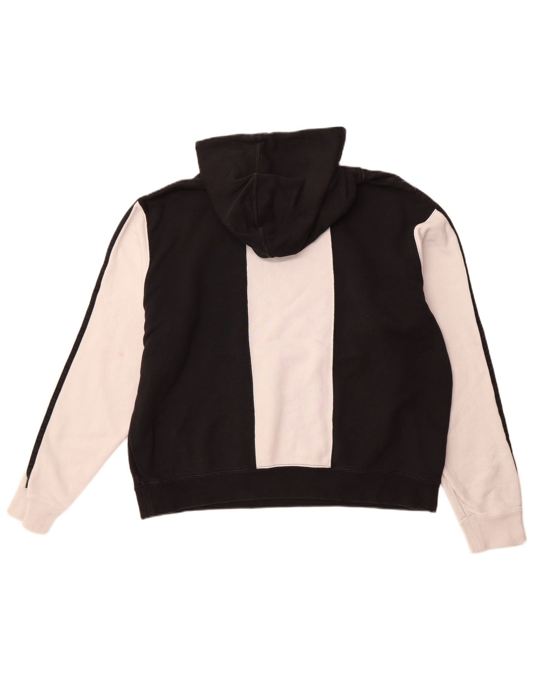 ADIDAS Grafisk hættetrøje til mænd Stor Sort Colourblock Bomuld