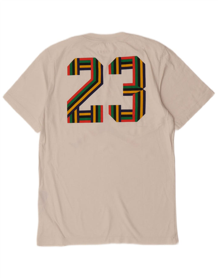 Jordan Herre grafisk T-shirt top lille hvid bomuld