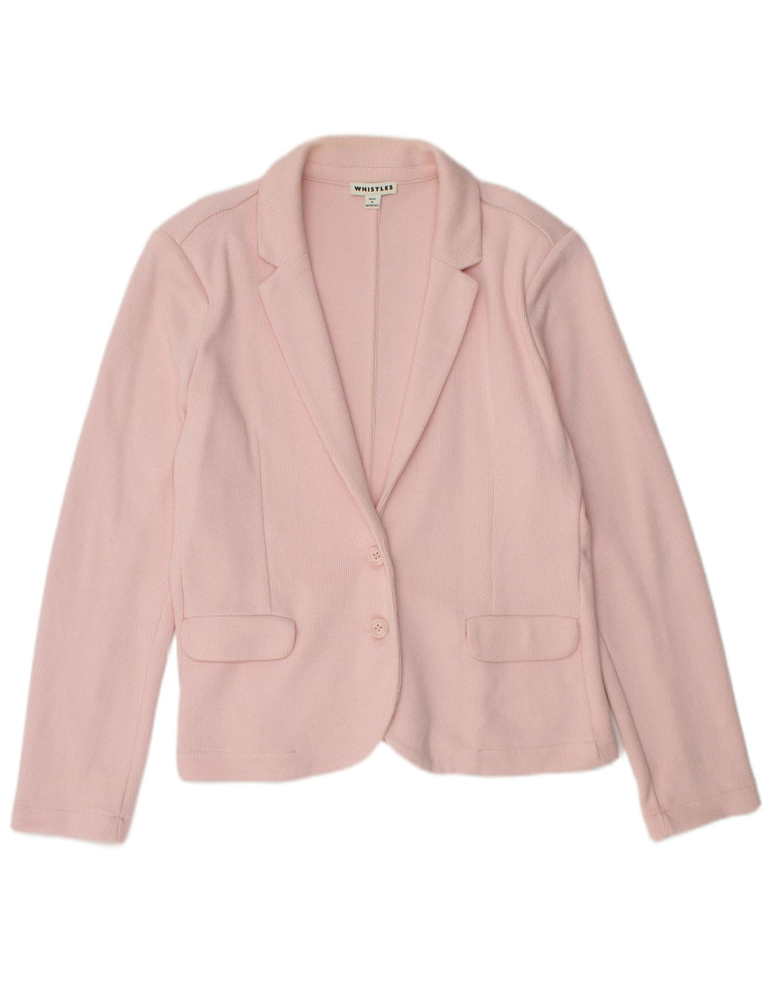 Whistles Dame 2 Button Blazer Jacket UK 16 Large Pink Bomuld