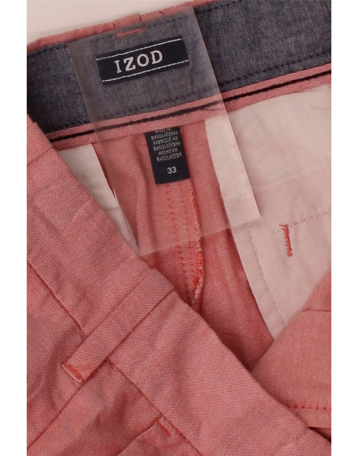 IZOD Mens Chino Shorts W33 Medium Pink Cotton Vintage Izod and Second-Hand Izod from Messina Hembry 