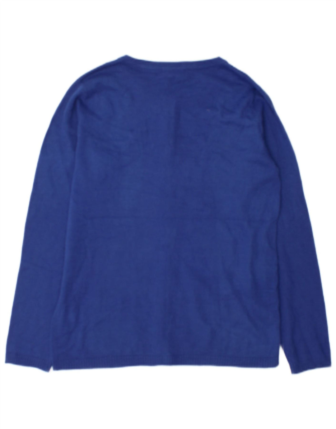 Vintage Dame Cardigan Sweater UK 16 Large Blue Geometric