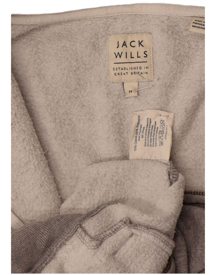 Jack Wills Hættetrøje med lynlås til mænd mellemgrå flækket bomuld