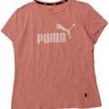 PUMA Womens Graphic T-Shirt Top UK 14 Medium Pink