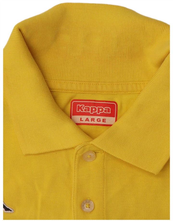Kappa Herre Grafisk Polo Shirt Stor Gul