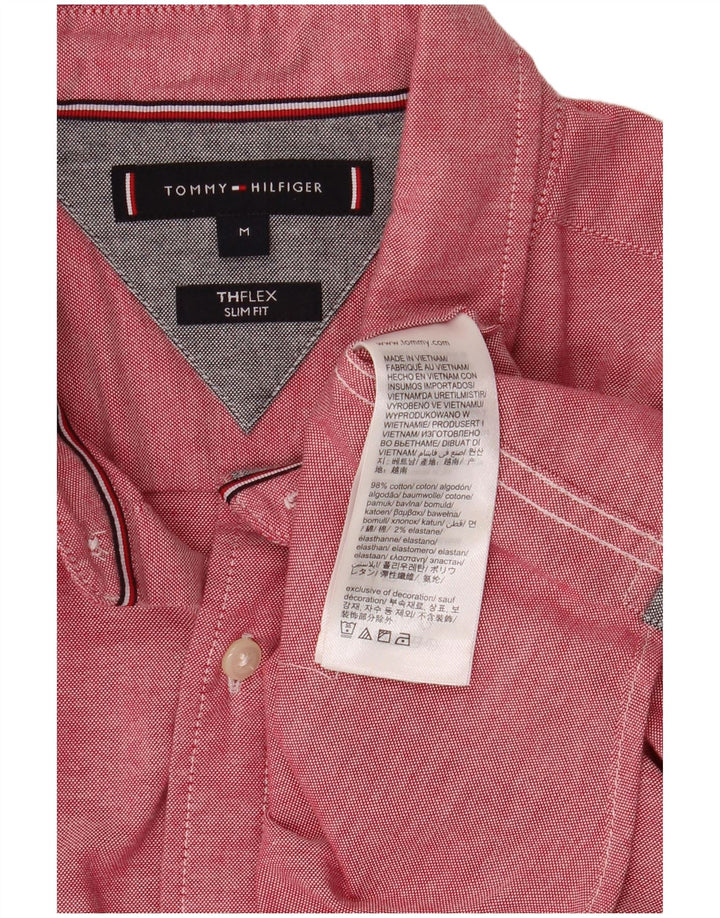 Tommy Hilfiger Herre Flex Slim Fit skjorte Medium Pink Bomuld