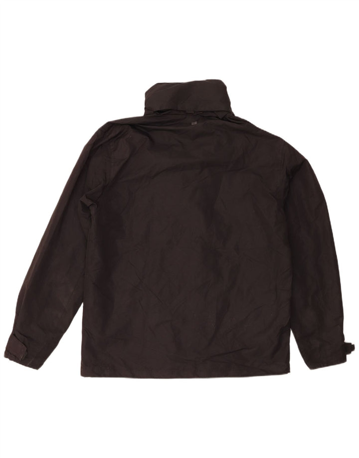 Mountain Warehouse Regnjakke med hætte til mænd UK 36 Lille sort polyester