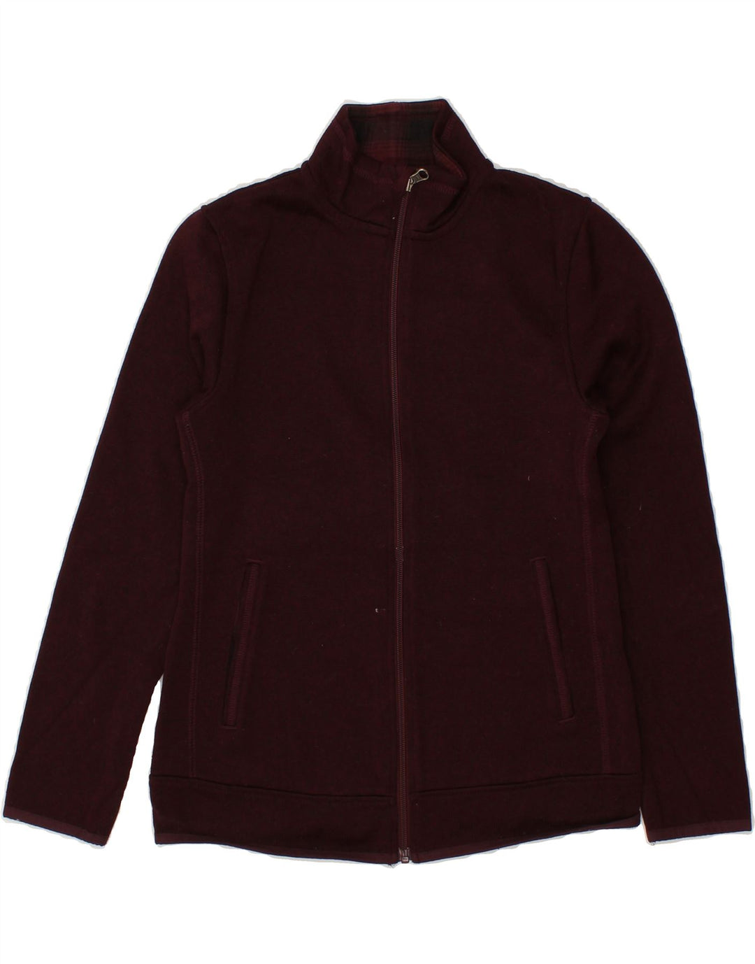 EDDIE BAUER Womens Tracksuit Top Jacket UK 6 XS Burgundy Polyester Vintage Eddie Bauer and Second-Hand Eddie Bauer from Messina Hembry 