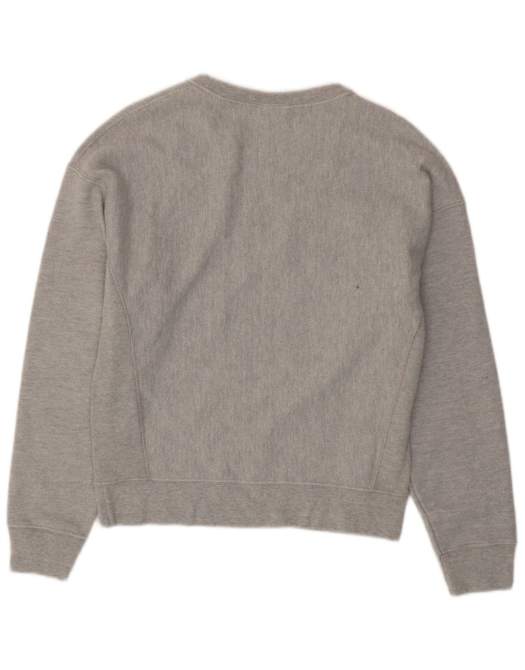 CHAMPION Dame Grafisk Sweatshirt Jumper UK 14 Medium Grey Bomuld