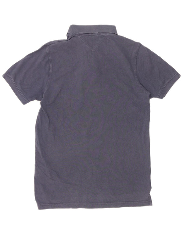 Tommy Hilfiger herre poloshirt Medium marineblå bomuld