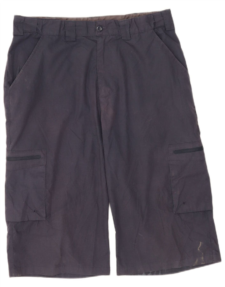Mountain Warehouse Herre Cargo Bermuda Shorts W32 Medium Navy Blue Polyester
