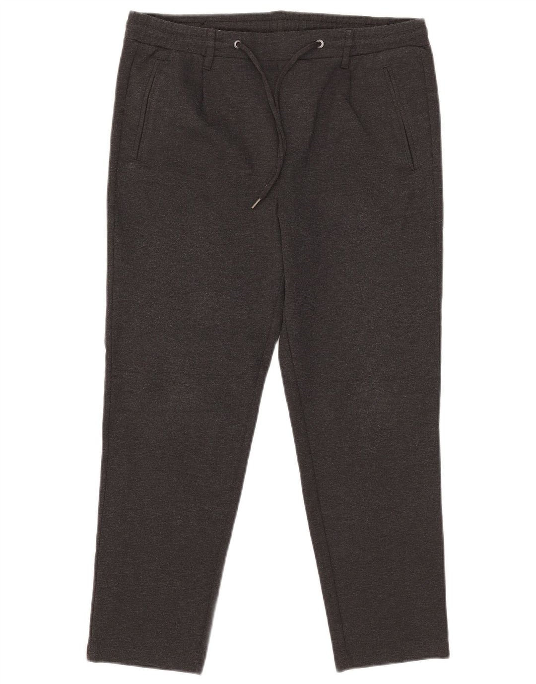 Jack & Jones herre cropped bukser W31 L24 grå polyester