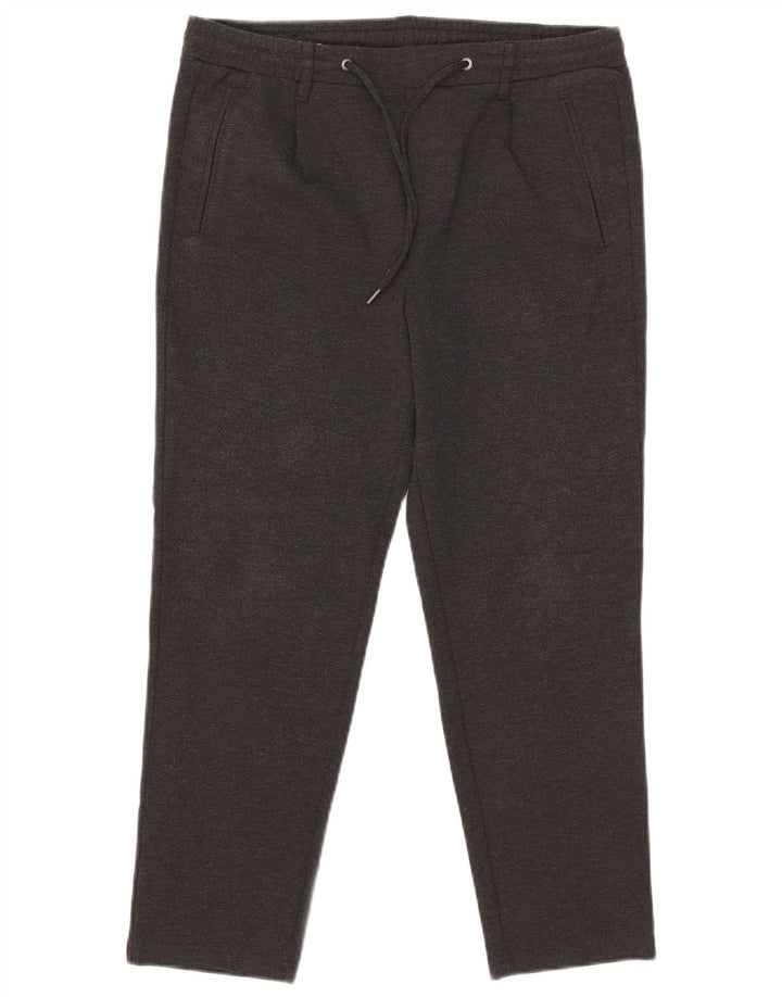 Jack & Jones herre cropped bukser W31 L24 grå polyester