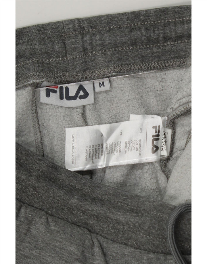 FILA Womens Tracksuit Trousers Joggers UK 12 Medium  Grey Cotton Vintage Fila and Second-Hand Fila from Messina Hembry 