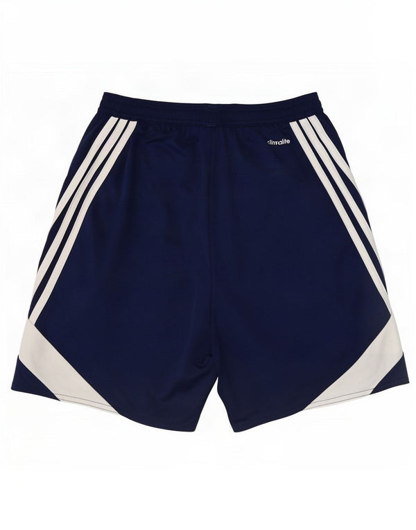 Adidas Herre Climalite Sportshorts Small Navy Blue Colourblock Polyester