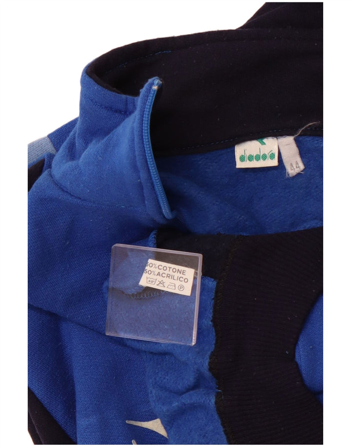 DIADORA Womens Italia træningsdragt Topjakke IT 44 Stor blå farveblok