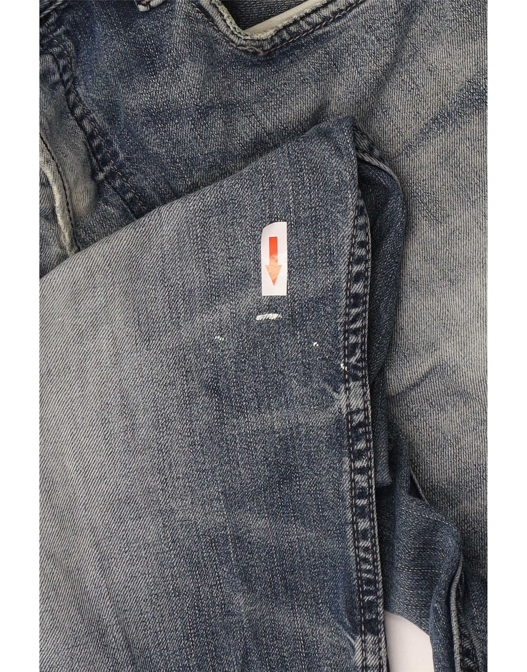 Diesel Herre Larkee Straight Jeans W32 L30 Blå Bomuld