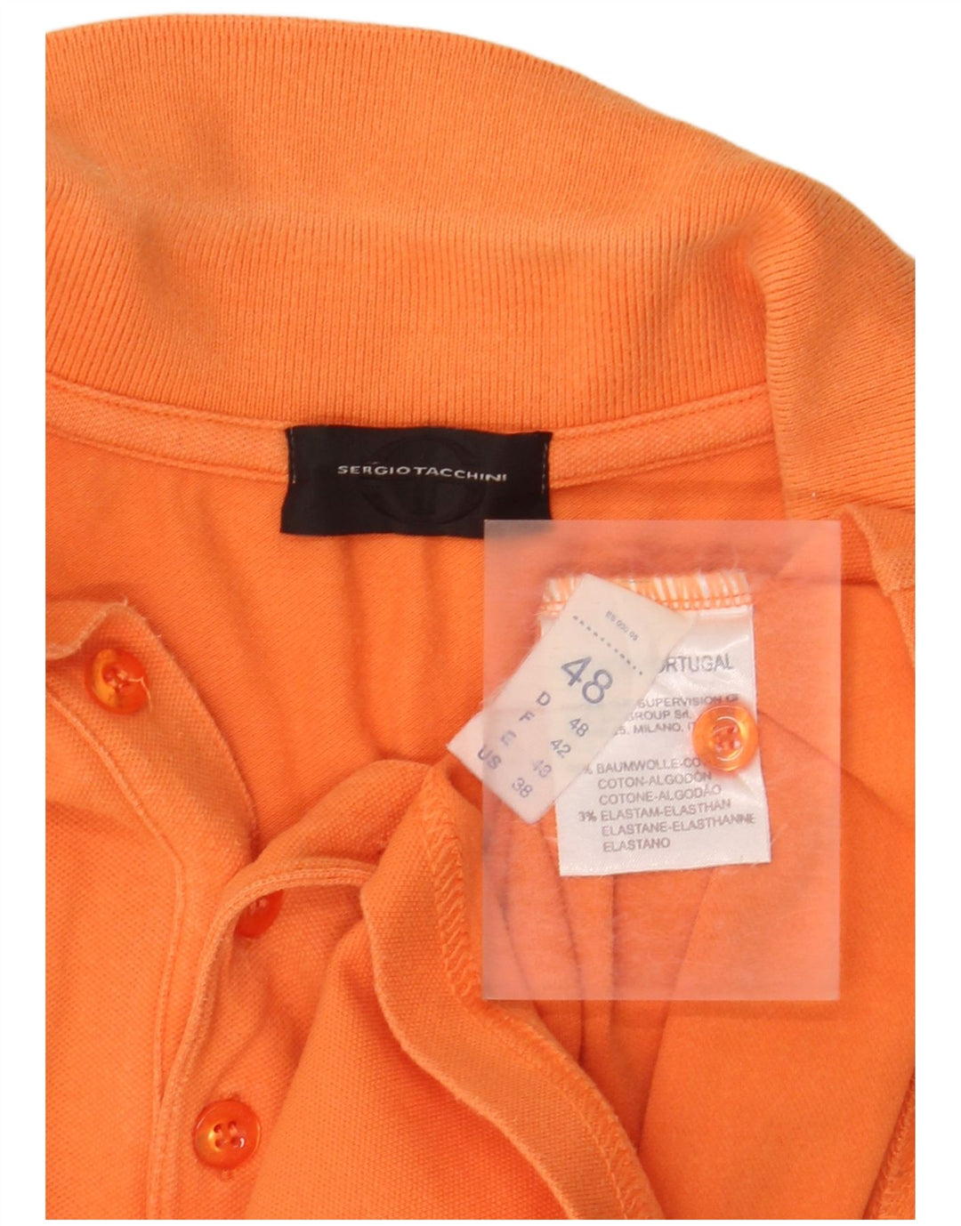 SERGIO TACCHINI Poloshirt til mænd IT 48 Lille Orange Bomuld