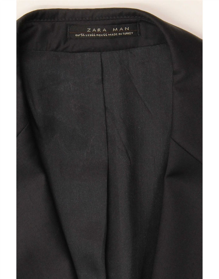 Zara Herre 2-knaps blazerjakke EU 54 XL Sort
