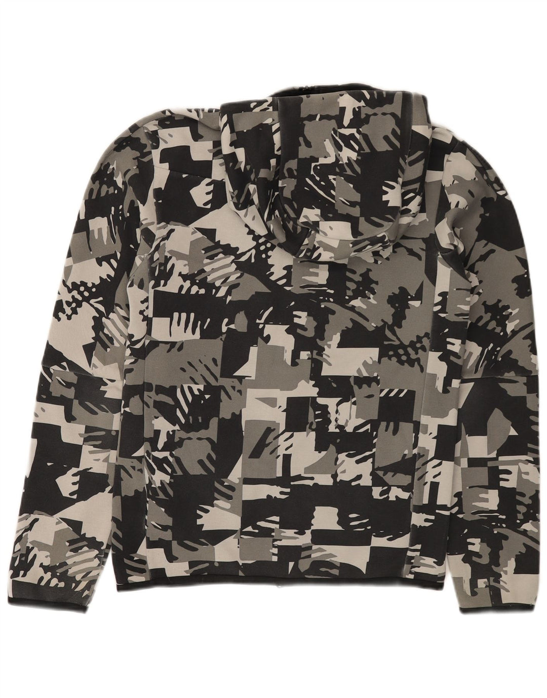 Nike Hættetrøje med lynlås til mænd XS Grå Camouflage Bomuld